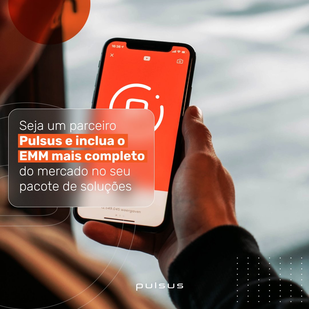 pulsusmobi's tweet photo. Se você deseja oferecer aos seus clientes uma solução de mobilidade empresarial eficiente, amigável e segura, acesse: https://t.co/m3tJspibbZ, veja se sua empresa tem perfil e junte-se ao time de parceiros Pulsus!

#Parceria #estrategia #solução #EMM https://t.co/bFHdUaMnjn