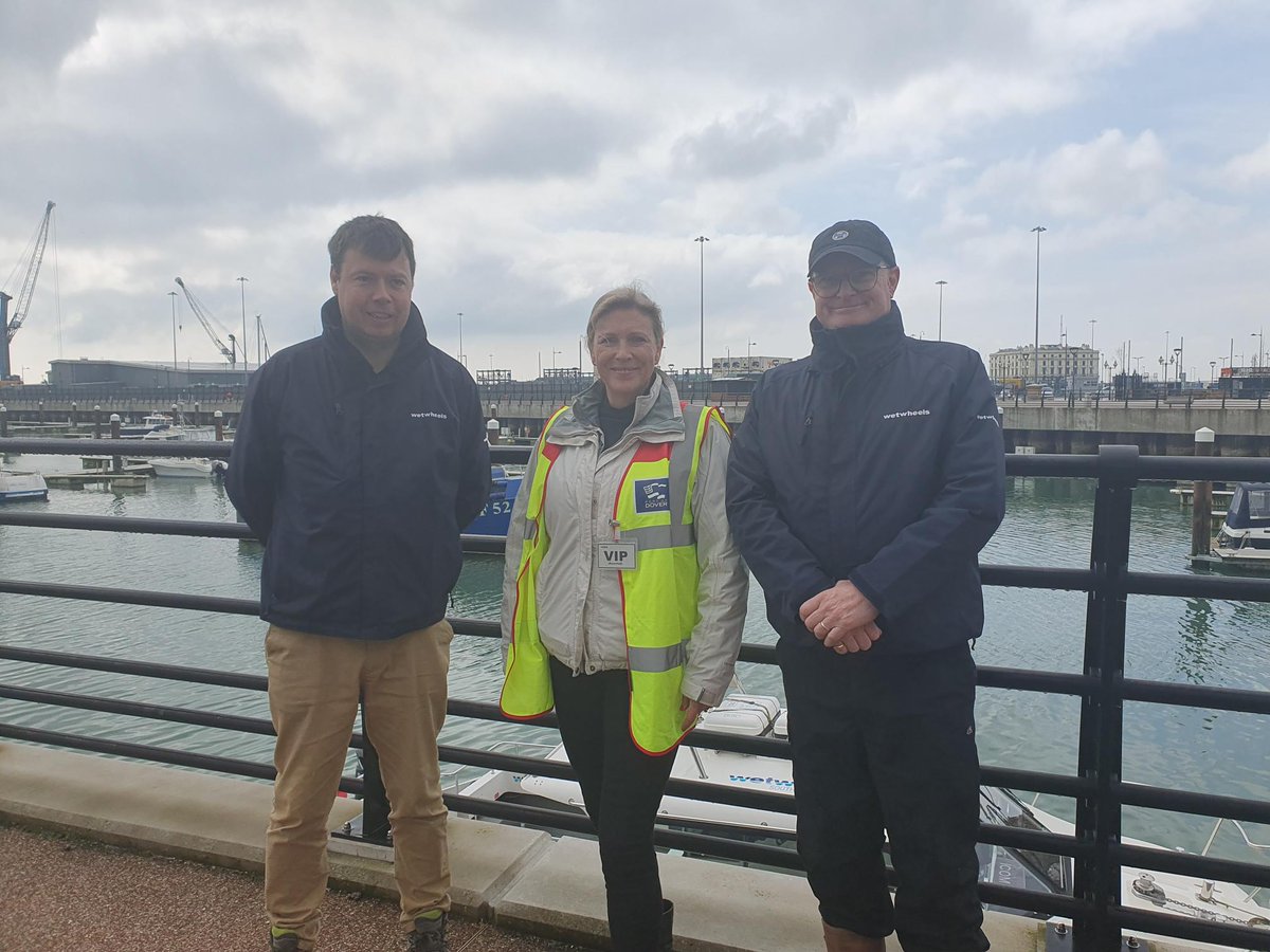 Blowy but dry in <a href="/Port_of_Dover/">Port of Dover</a> today where I saw the port in action and officially opened the brand-new marina - a thriving new hub for the city, right on the waterfront.
It was great to also meet the fabulous charity <a href="/WetWheels/">Geoff Holt MBE</a> who work to ensure everyone can access the water.