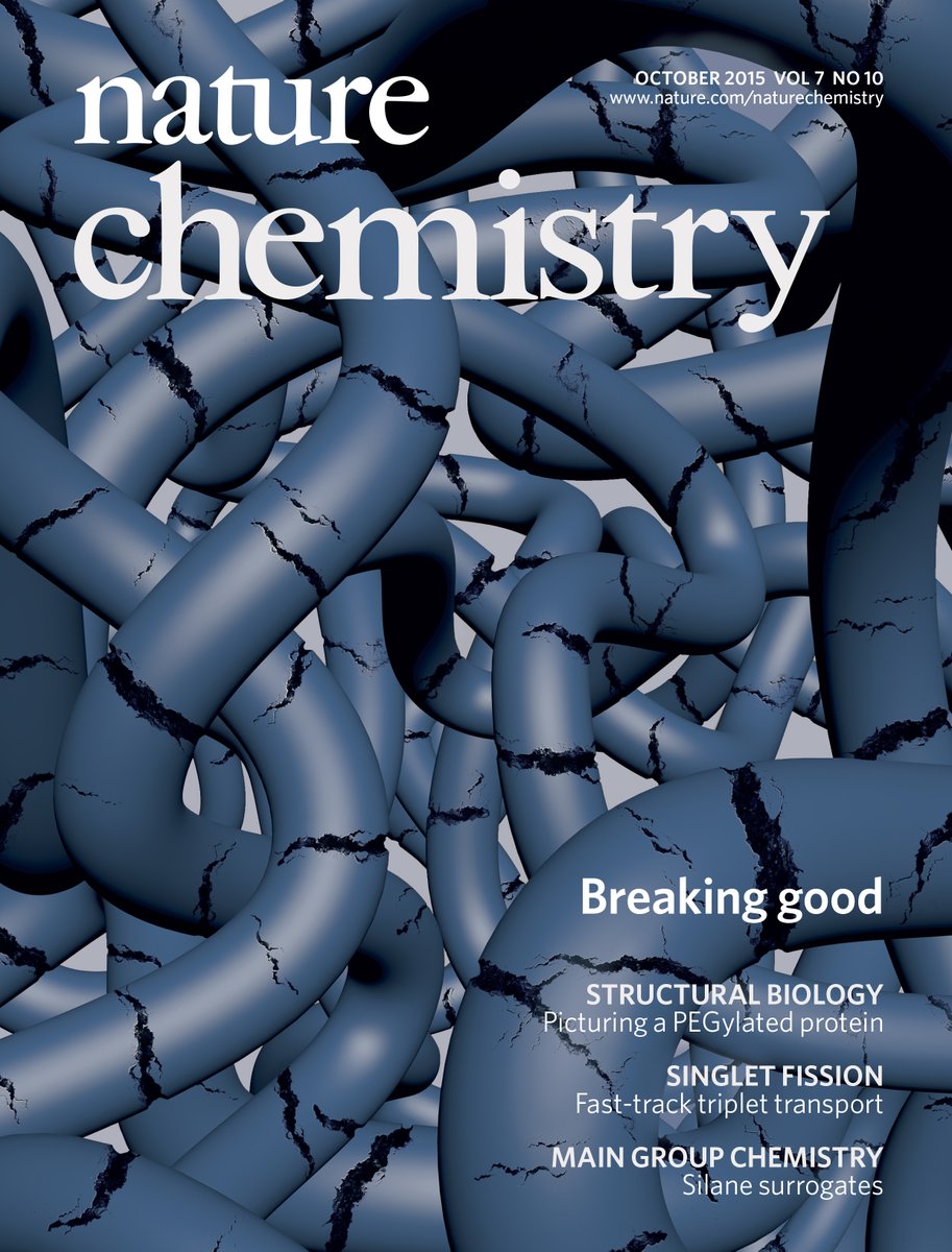julnicolas's tweet photo. @Ella_Maru The cover illustrates the degradation of vinyl polymers for biomedical applications. @NatureChemistry

Don't know if I'm most proud of the cover (Photoshop+3ds Max) or the headline #BreakingGood Poke @stuartcantrill @NChemGav  #sciart https://t.co/YFxWxddRia