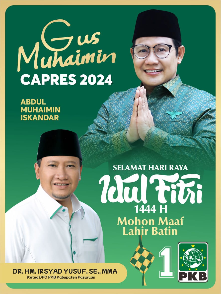 Selamat Hari Raya Idul Fitri 1444 H.

Mhn maaf lahir dan batin.

#idulfitri 
#iedmubarak 
#gusmuhaimin @cakimiNOW
#GusIrsyad @IrsyadYusuf1  
#PKBselaluDidepan
#1PKB @DPP_PKB