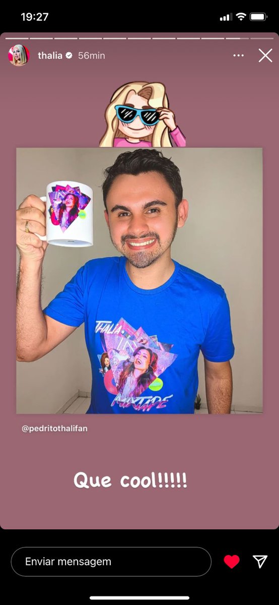 vistopop's tweet photo. E fomos parar no Insta da Thalia através do nosso cliente Pedrito! E a diva aprovou! 
Conheça a coleção Mixtape no link: https://t.co/qzRSgze7Hz https://t.co/wswoqO2MSK