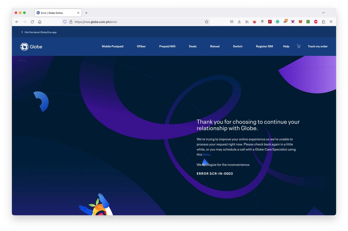 bobreyes's tweet image. Using the @enjoyGLOBE SIM Card Registration website tonight... can&apos;t upload a copy of your ID :P 

#SIMCardRegistration #SIMCardRegistrationPH