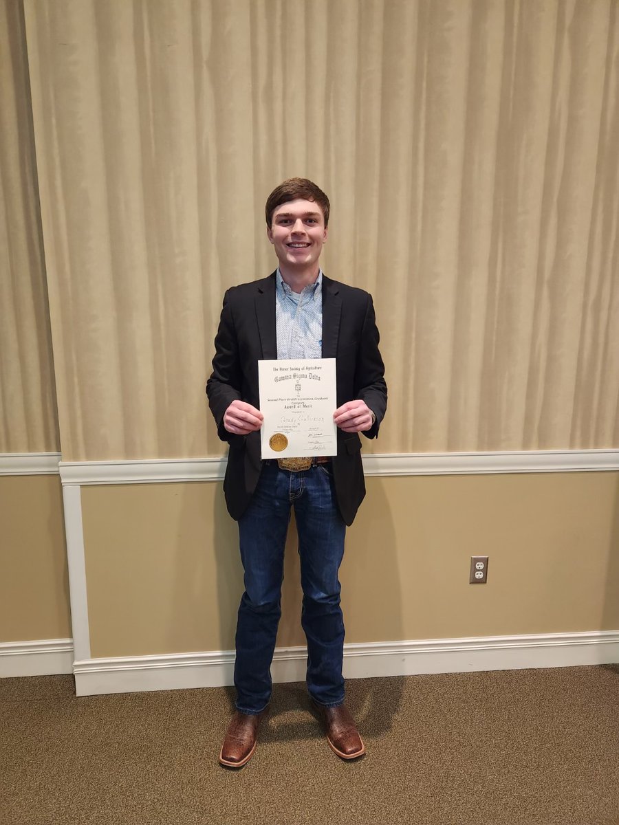 Congratulations to Grady and Madeliene for doing an awesome job presenting their research at the NDSU Student Research Day this week! <a href="/NDSUansc/">NDSU Department of Animal Sciences</a>