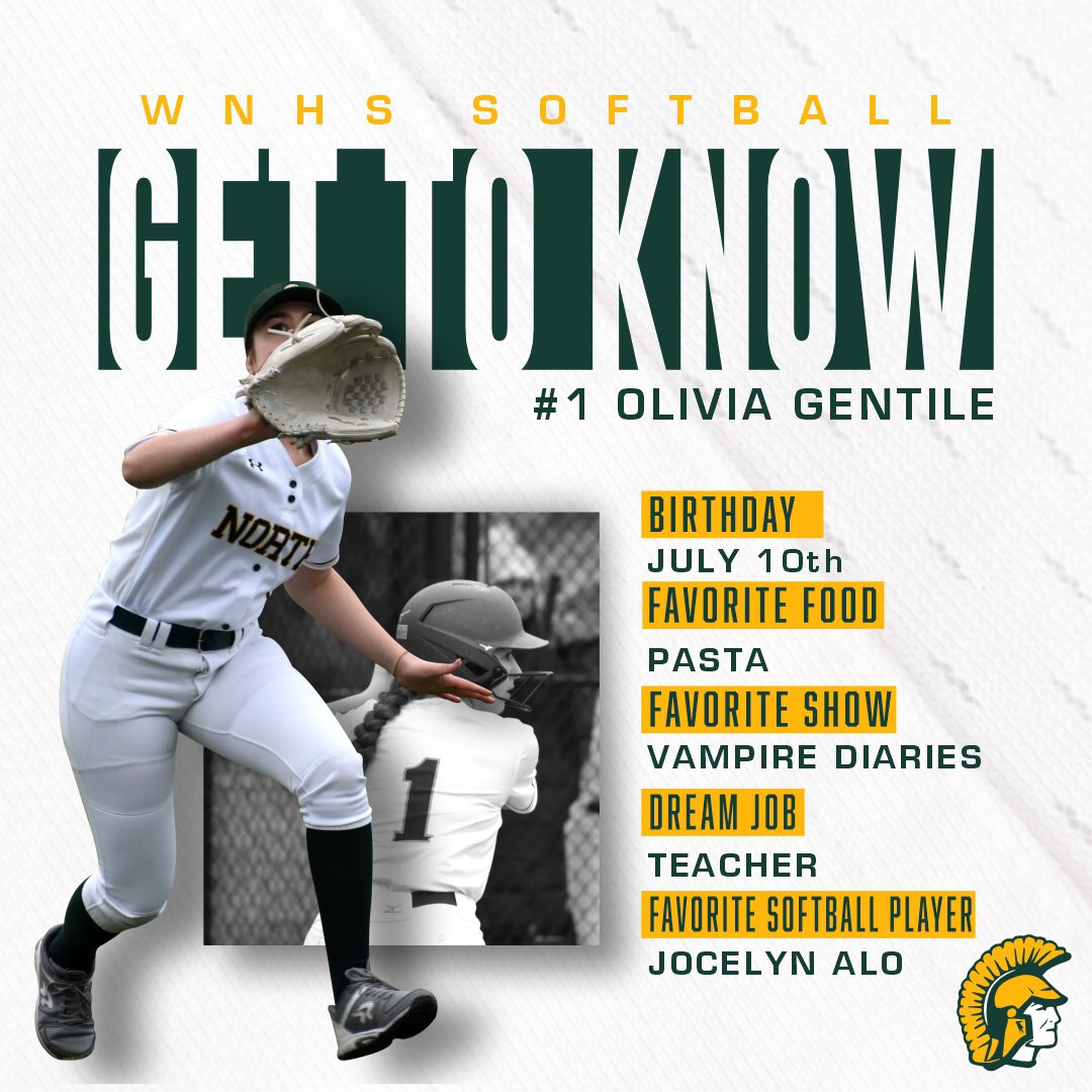 northvsoftball's tweet image. Meet Junior Outfielder, Olivia Gentile! #TurntheKey 🔑💫