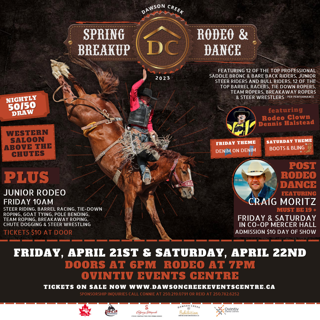 prorodeocanada's tweet photo. Celebrate spring in British Columbia with the Dawson Creek Spring Breakup Rodeo!
https://t.co/5ejfDPIrze for more
#prorodeocanada @PRCA_ProRodeo @WomensProRodeo #mapleleafcircuit https://t.co/fbXeWC2ZGO