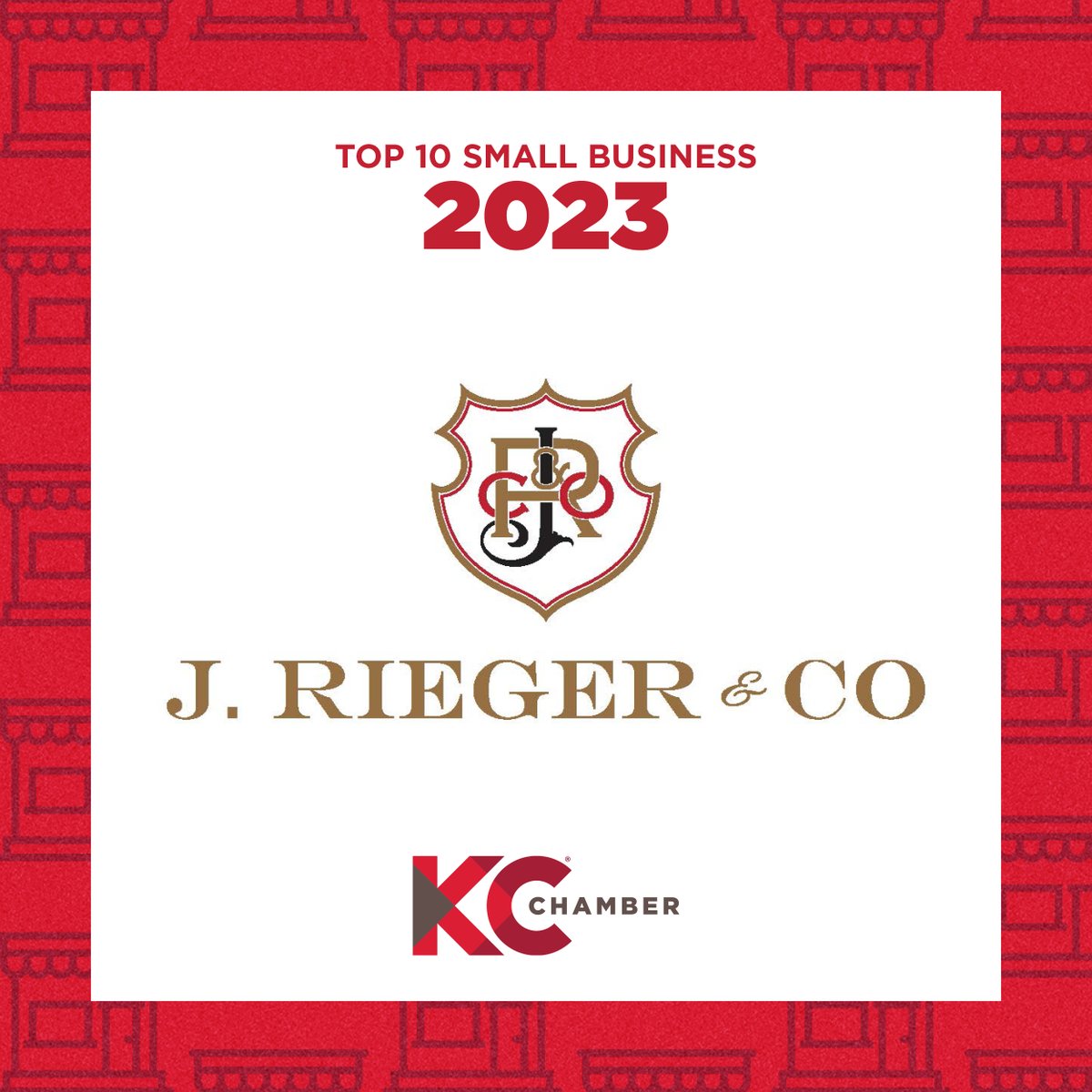 Our next Top 10 Small Business is @JRiegerCo! Congratulations!