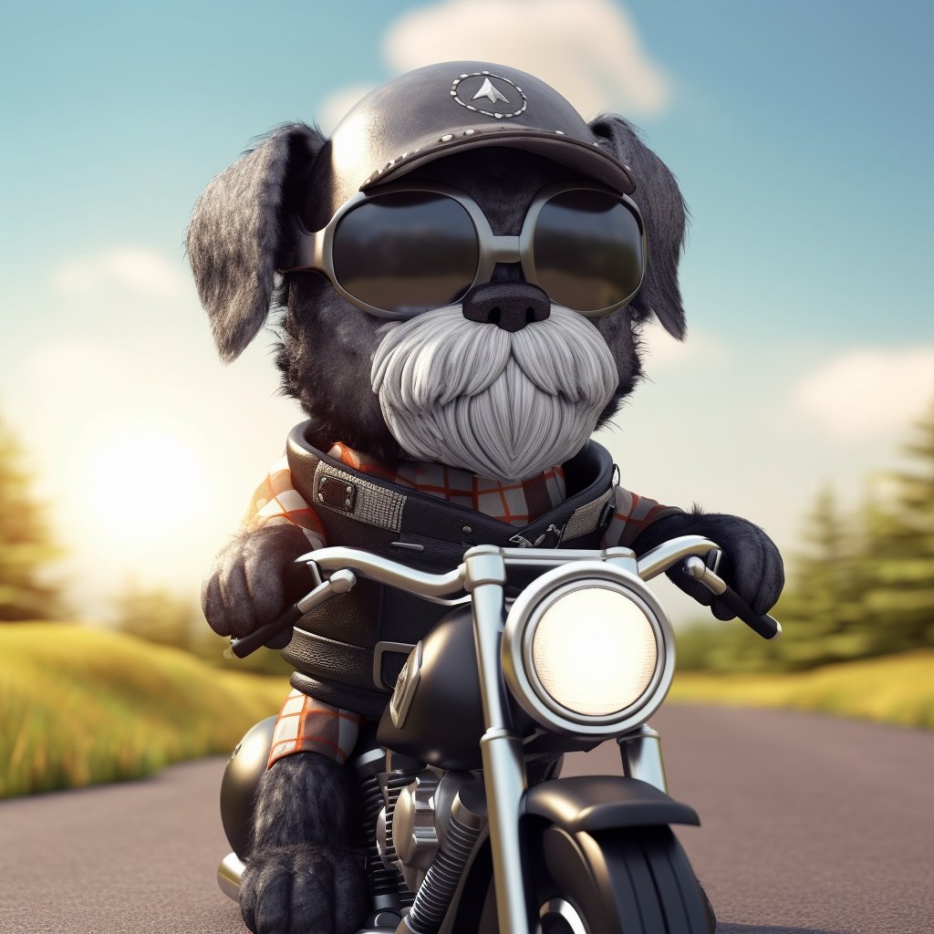 SchnauzerToons's tweet photo. Look out world the Mini Schnauzers are riding their Harley Davidson Motorcycles, searching for squirrels and zombies! Talk about living life to the fullest! 🐶🏍️🐿️🧟 #SchnauzerGang #MiniSchnauzer #Schnauzers #DogsofTwitter #ZSHQ #ZombieSquadHQ #HarleyDog #harleydavidson https://t.co/mnDKctFpDZ