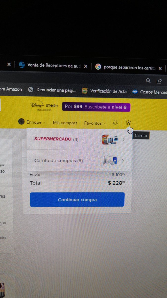 EnriqueFlores_'s tweet photo. Como que porque Mercado Libre separaron los carritos? https://t.co/3c1IghTijD