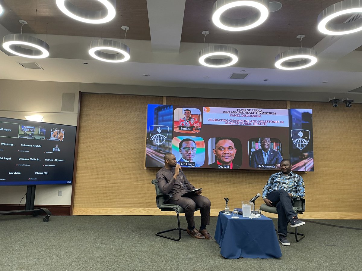 barry_adelle's tweet photo. Ongoing @aphn_jhsph #panel of the #Avengers of African Public Health to quote Dr Banda Khalifa here at @JohnsHopkinsSPH for 2023 Faces of Africa 🤩
#APHN #PublicHealth #Africa #Hopkins https://t.co/hNv288NYCf
