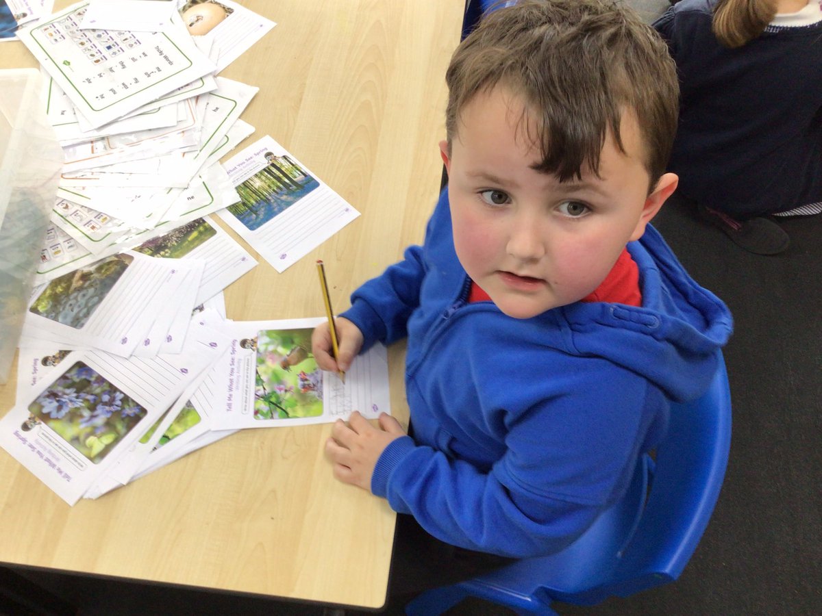 H_E_P_S's tweet image. Cocklemoor will be going on a nature walk next week. This week we predicted the different things we might see now that we are fully immersed into spring! #hepscience #hepseyfs