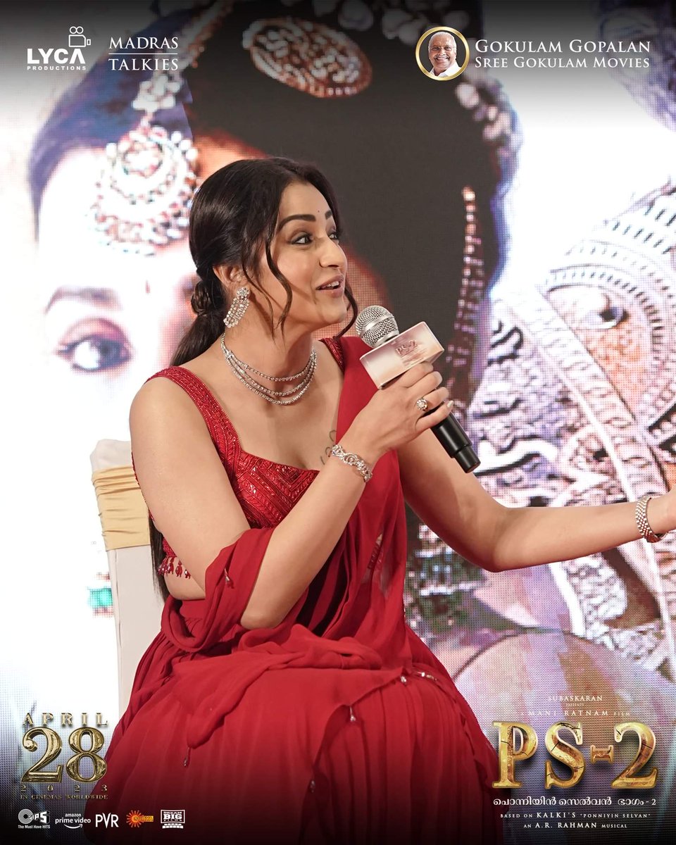 aruntrish's tweet photo. @trishtrashers from #PS2 Kochi Press Meet 😍👌#PS2Promotions #CholaTour #Trisha https://t.co/znT5az7sY7
