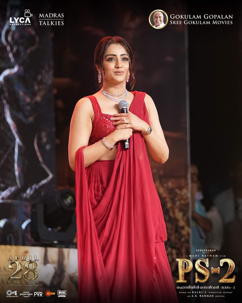 aruntrish's tweet photo. @trishtrashers from #PS2 Kochi Press Meet 😍👌#PS2Promotions #CholaTour #Trisha https://t.co/znT5az7sY7