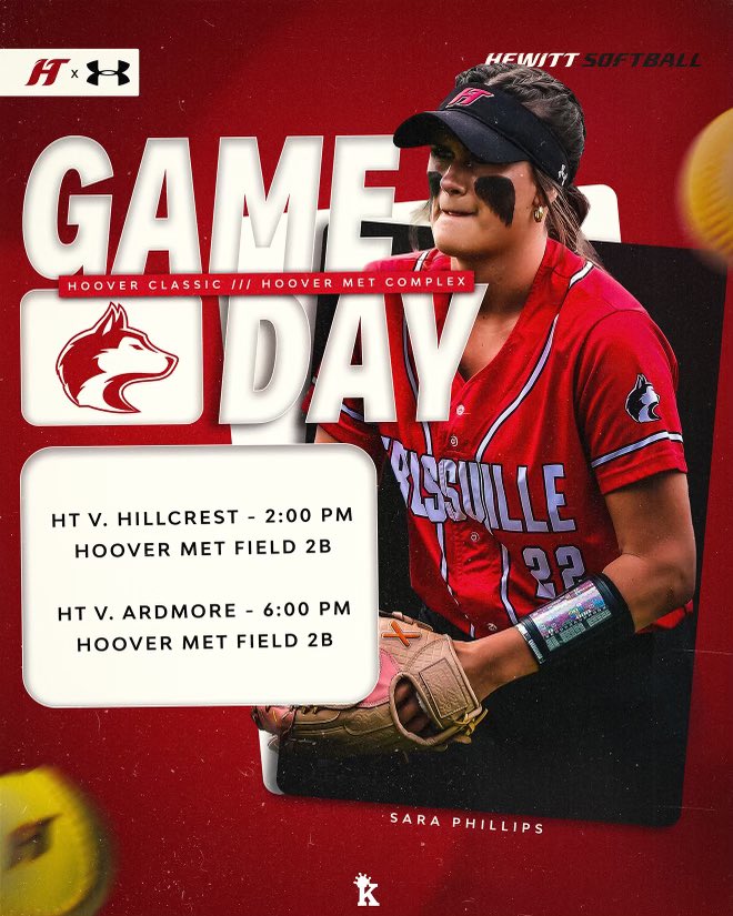 hewittsoftball's tweet photo. 2 games at the Hoover Classic today! #gameday #hewittsoftball https://t.co/P4OfKHNMw4