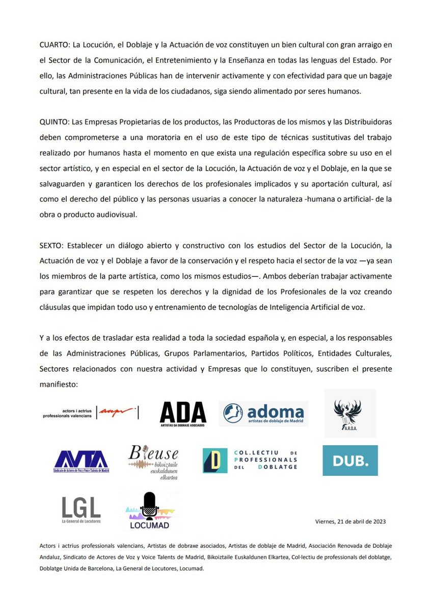 AVTA Madrid tweet media