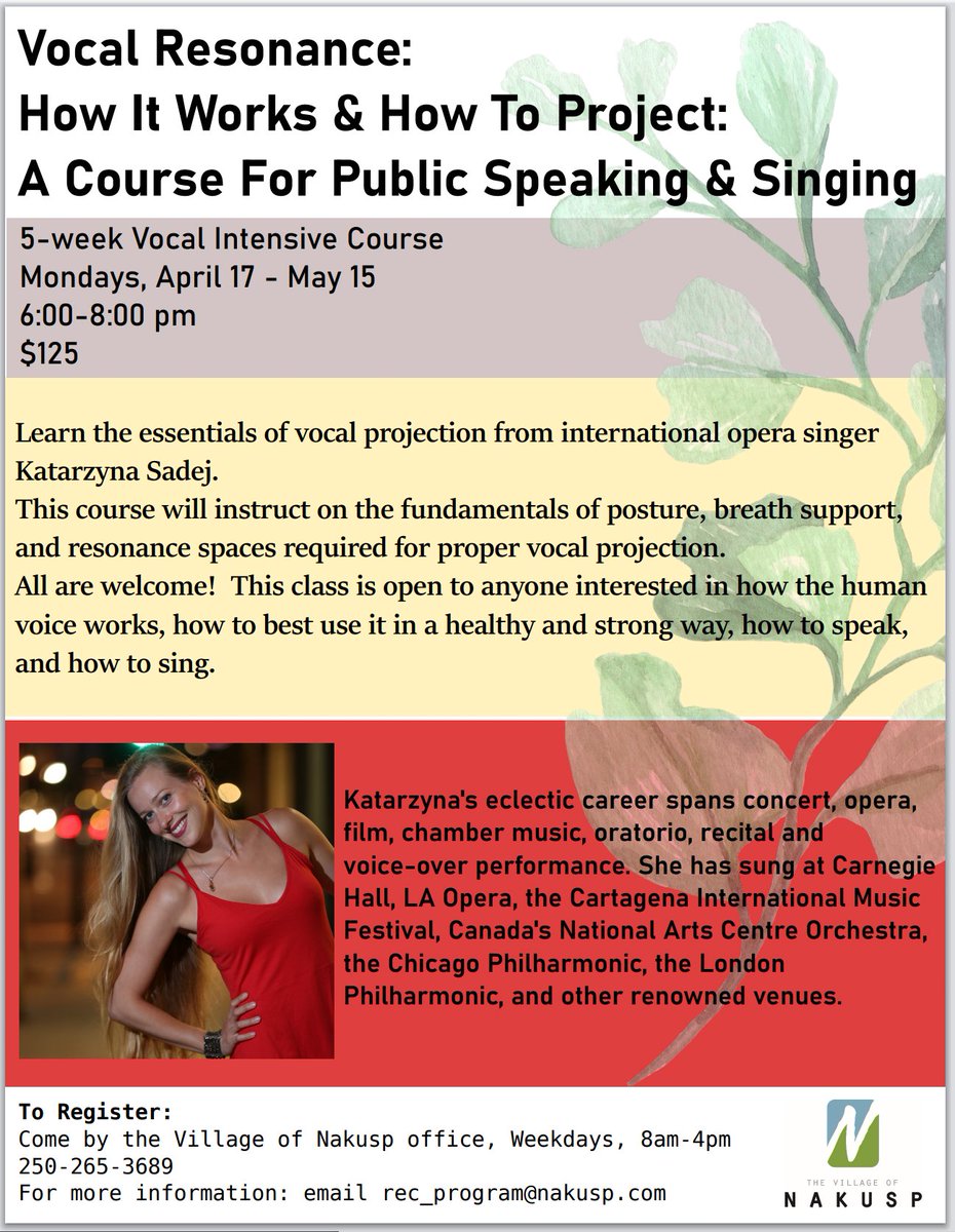 My vocal resonance course, now happening in Nakusp, BC ❤️🎶❤️🎶❤️🎶❤️🎶 #vocalist #vocalcoach #singerlife #singing #thevoice #humanvoices #mezzosoprano #katarzynasadej #singer #howtosing #nakuspbc