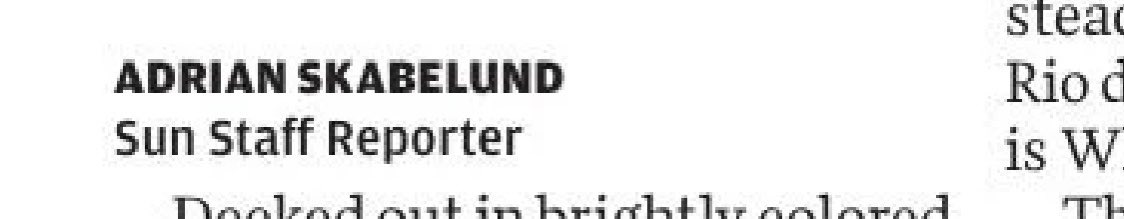 Nice to see this byline back in the local paper