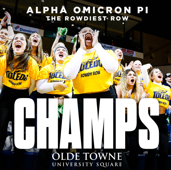 Congratulations to <a href="/toledoaoii/">Alpha Omicron Pi</a> for being voted the Rowdiest Row!

Thank you to ALL Rowdy Row participants! Next year will be even better😎
