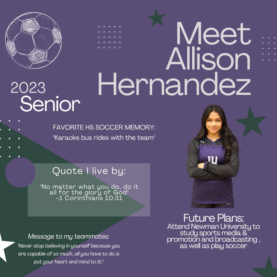BlairLadyBears's tweet photo. 🌟 Senior Spotlight 🌟 

Thank you, Allison, for all you've given to the BHS soccer program! 

We are proud of you! 

@allisonhdez_ https://t.co/6cRVdEAWjb