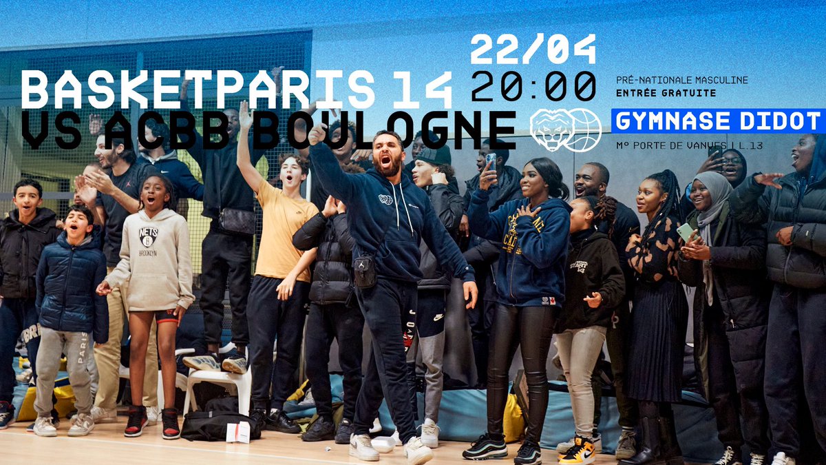 Rendez-vous demain soir au gymnase Didot pour célébrer la montée en Nationale 3 de notre tout jeune club ! 🙌🥳🔥