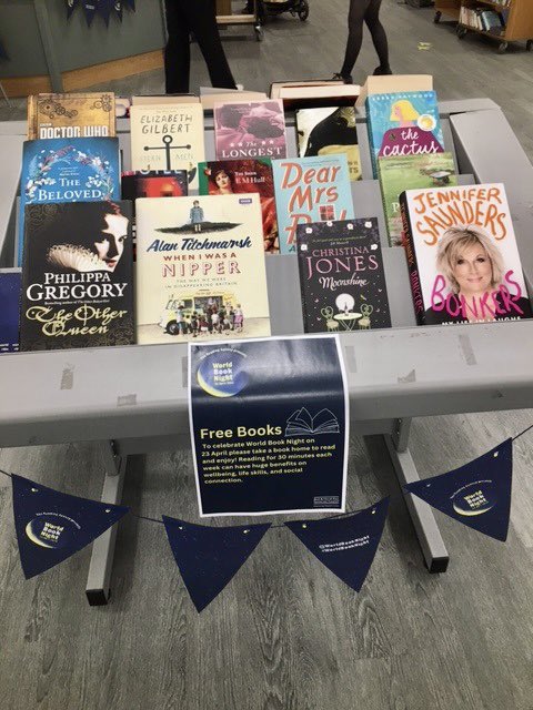 bnes_libraries's tweet image. In celebration of #WorldBookNight we’re giving away a free book to our wonderful borrowers! 

Join in the celebrations this Sunday. 📚

#BNESLibraries #LibrariesLive