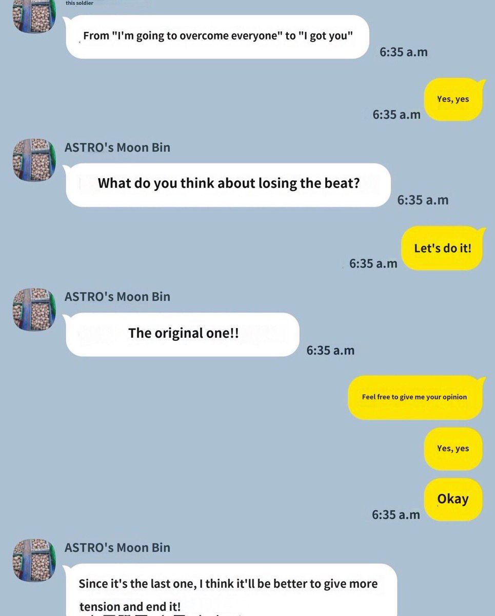 Myungjinluvz's tweet photo. OBROS posting their conversation of Moon Bin on his Instagram. 

Caption: I guess a lot of people love Bin. If you were an angel, you wanted to give me another chance. That’s how everyone feels. I am sorry that I couldn’t say let’s eat and drink beer. I wasn’t going to eat +++ https://t.co/EhgNs5vMIX