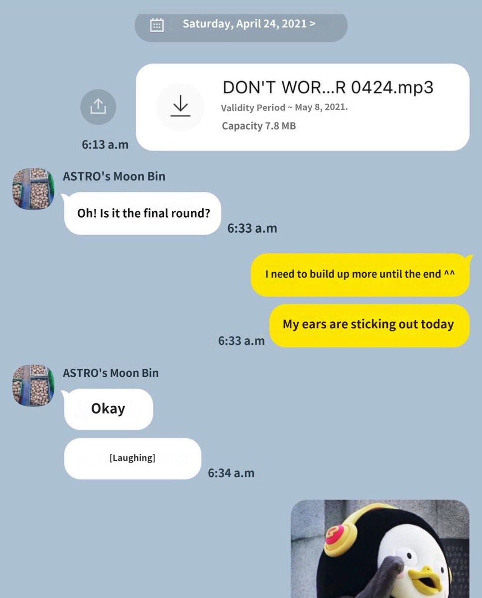 Myungjinluvz's tweet photo. OBROS posting their conversation of Moon Bin on his Instagram. 

Caption: I guess a lot of people love Bin. If you were an angel, you wanted to give me another chance. That’s how everyone feels. I am sorry that I couldn’t say let’s eat and drink beer. I wasn’t going to eat +++ https://t.co/EhgNs5vMIX