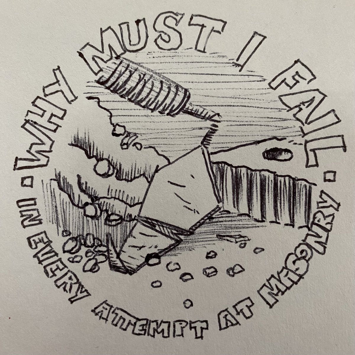 today’s #warmup is dedicated to @davidbcooper and his tireless dedication to the simpsons
‘why must i fail’, ballpoint on 4x6 index card

#comics #comicArt #indieComics #simpsons #winnipeg