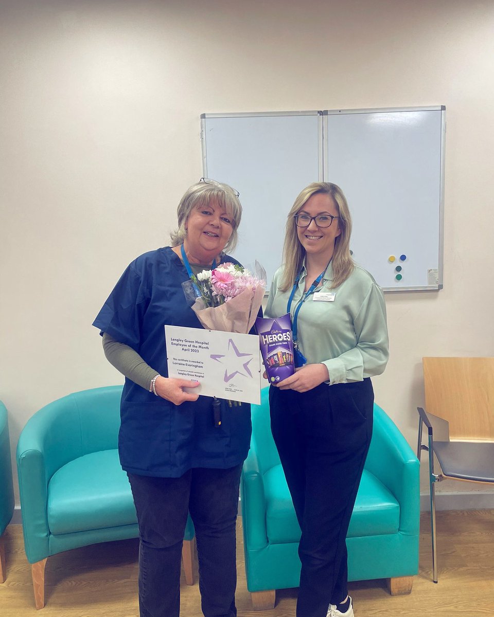 jodiek511's tweet photo. Employee of the month for April goes to our wonderful admin on @JadeWardLGH Lorraine 😊🤩 we can’t thank you enough for all you do for us all! Your warmth, smile and approach is greatly appreciated by us all! We are very lucky to have you @LGH_SPFT https://t.co/e3Nhm21Ncv