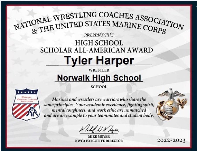 ToddSylvester24's tweet photo. Believe me, I’ve seen some legendary wrestlers back in my day like Hulk Hogan and the Macho Man Randy Savage, but no wrestler I’ve seen is nearly as deserving of the High School Scholar All-American Award, but then again, none of them are @TyHarp07. BUILT DIFFERENT😤💯 #BEAST https://t.co/2HQCjS9QQ2