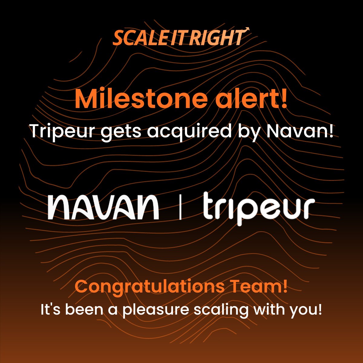 We've got news!

Our client <a href="/TripeurTravel/">Tripeur</a>, the leading T&amp;E platform in India, has been acquired by <a href="/Navan/">Navan</a> (formerly TripActions), a global leader in the T&amp;E space.

Congratulations on this incredible achievement team! It’s been a pleasure working with you! 🎉🥳
