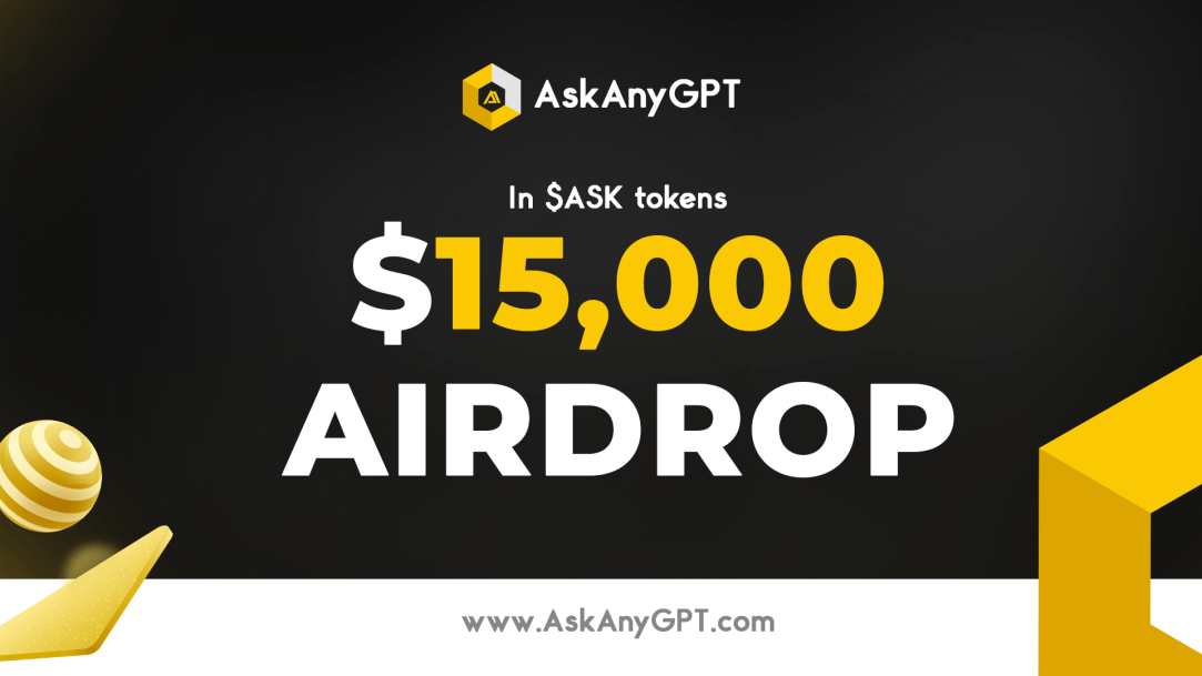 New airdrop: AskAnyGPT (ASK)
Total Reward: $15,000 in ASK
Rate: ⭐️⭐️⭐️⭐️
Winners: 1,000 Random &amp; Top 50
Distribution: within 10 days after ends

Airdrop Link: t.me/airdropinspect…

#Airdrop #Airdrops #Airdropinspector #BSC #AskAnyGPT #ASK #CryptoAI #WEB3 #Crypto #Bitcoin