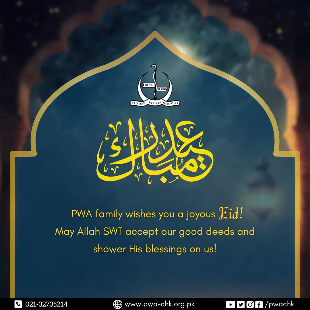 pwachk's tweet photo. Eid, a time of merriment, joy, and delight; a time of sweet treats and gatherings; a time of smiles and warmth, knocks on our door. This Eid give your zakat and donations to PWA and be a reason behind someone's smile.

#PWA_CHK #EidMubarak  #HainAapSeWabastaUmeedeinBehisaab https://t.co/57lna8CqIR