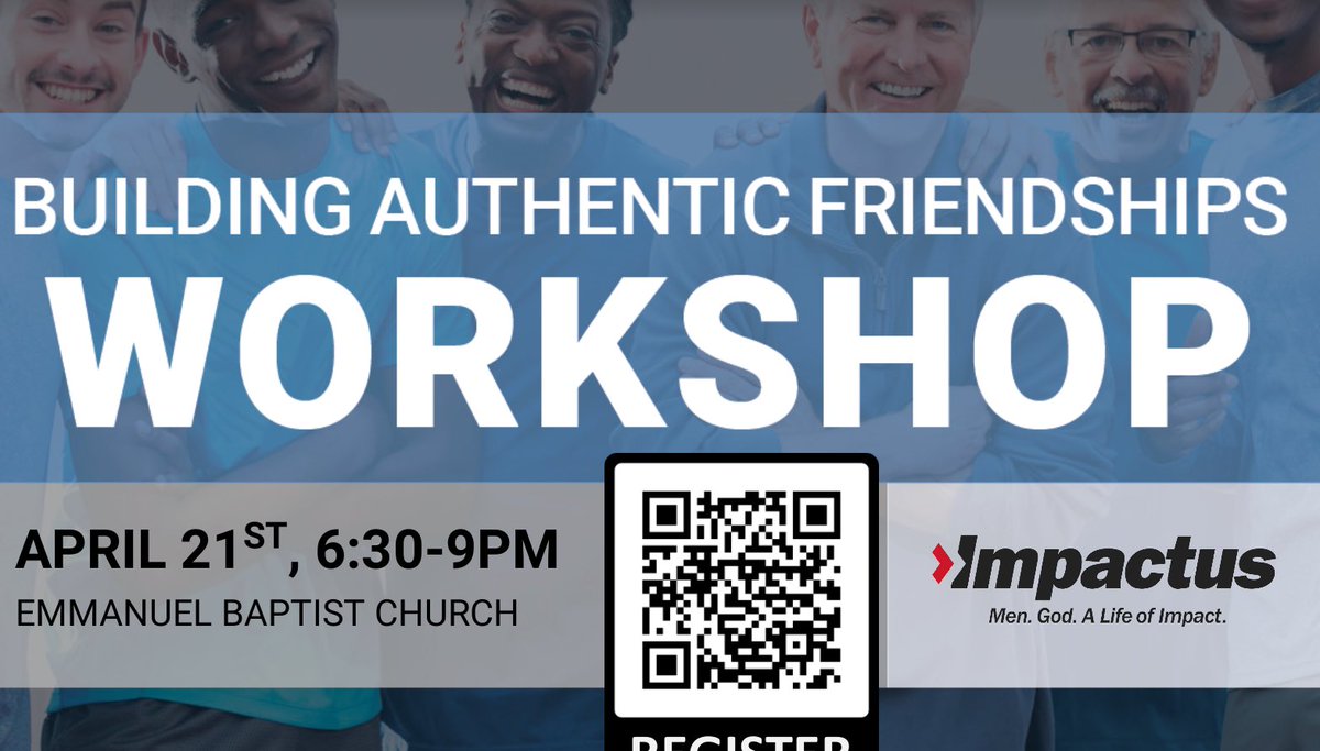 therealLJA's tweet photo. Tonight 🙌🏾👊🏾🔥 EBC is excited to host Impactus: Building authentic friendships workshop. Most guys have many “friends” but have few authentic friendships. The truth is that we are famous for doing life “alone”, internalizing things, and not talking about the pressures of life. https://t.co/SlZD9Wbdo8