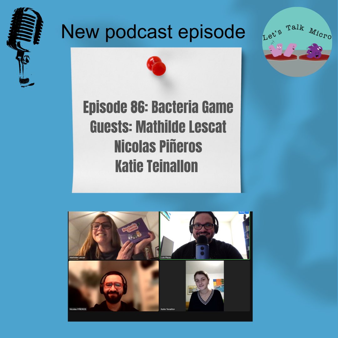 Letstalkmicro (@letstalkmicro1) on Twitter photo Happy Friday! A new episode is now available. Meet the team behind Bacteria Game: designed for students and professionals to learn Microbiology.
Thank you <a href="/mathildelescat/">Mathilde Lescat</a> for your work on this. Link in comments.
#microbiology #MedTwitter #IDTwitter #podcast #medlabsci Happy Friday! A new episode is now available. Meet the team behind Bacteria Game: designed for students and professionals to learn Microbiology.
Thank you <a href="/mathildelescat/">Mathilde Lescat</a> for your work on this. Link in comments.
#microbiology #MedTwitter #IDTwitter #podcast #medlabsci