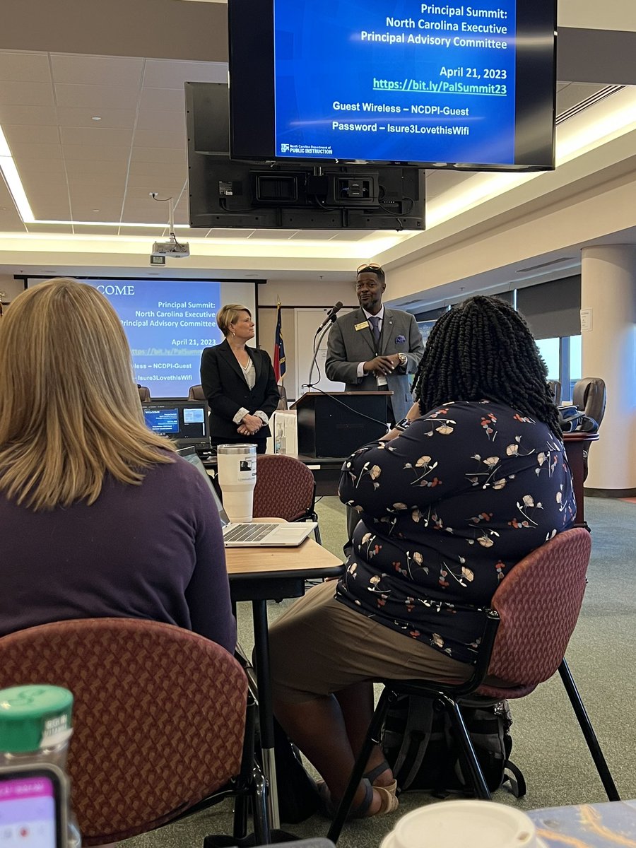 Honored to represent <a href="/BurkeCoSchools/">BCPS</a> at the NC Principal Summit today!  Excited to work on the development of a Portrait of a Principal this afternoon.