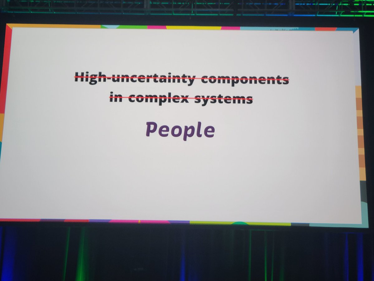 The most complicated part of our software systems are people.

#PyCon