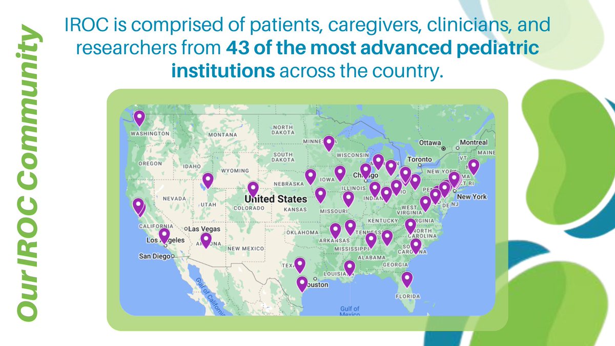 IROCNow's tweet photo. As of April 2023, 43 pediatric centers in the U.S. participate in IROC! #IROCVLS https://t.co/RBm3NZtJ97