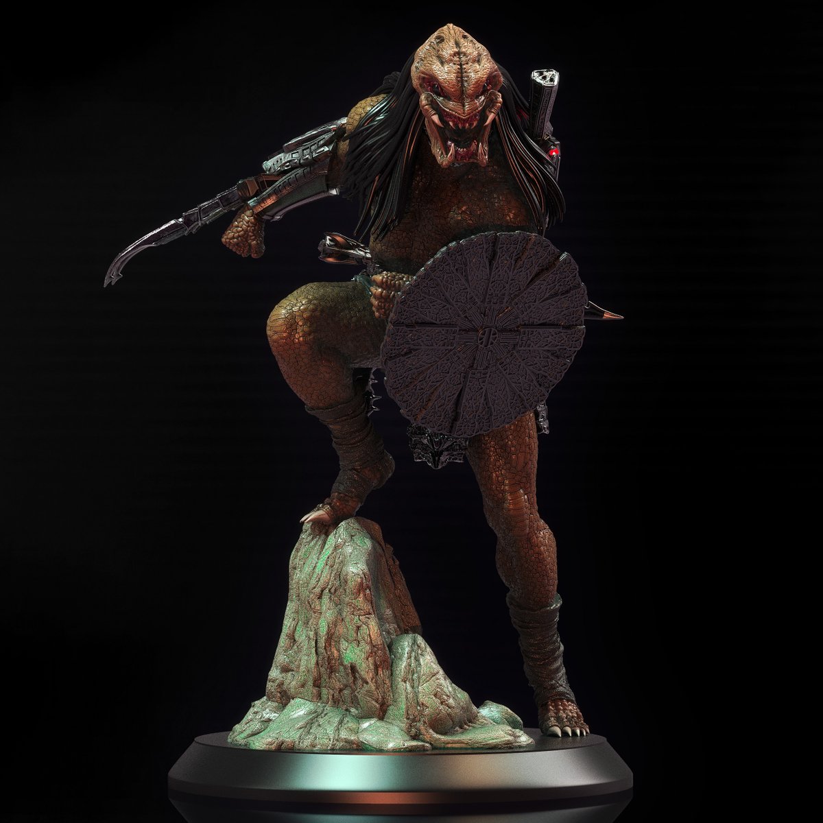 ARJKalobas's tweet photo. https://t.co/CYPKxh1iUn  Fan Art Predator from Prey Film. In color. Remake #modelfor3dprint #miniatures #stl #figurines #scifi #predator #predatorfigurine #predatorsfigurines #predatorprey #prey #prey2022 #preypredator #preypredatorfigurine #3dprint https://t.co/EY3fhODSrp