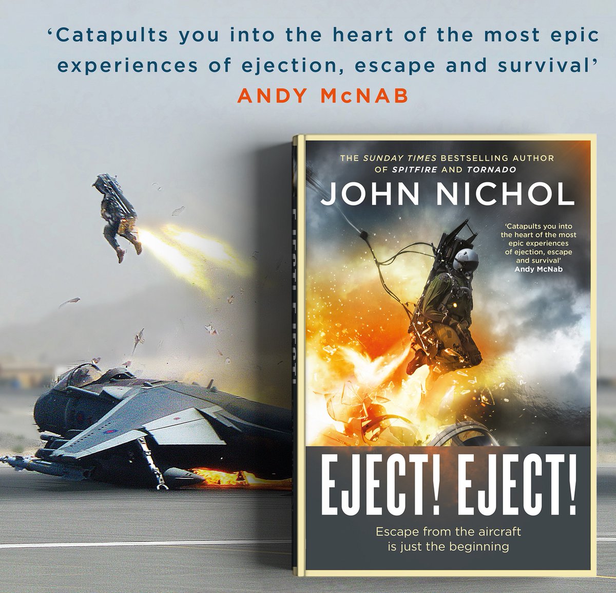 Let's start the weekend off with a BANG (seat) ‼️ with a RT competition! RT for chance to win the FIRST signed copy of EJECT! EJECT! when it comes out on 25 May. Because pulling the yellow & black ejection handle is just the start of the story...🟨⬛️🟨⬛️🟨 amazon.co.uk/Eject-John-Nic…
