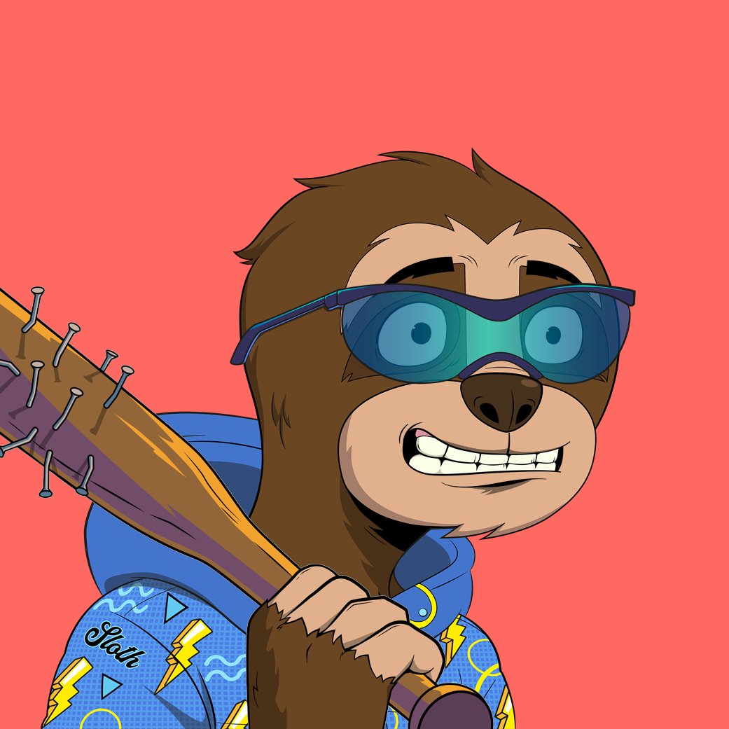 Slothomation's tweet photo. @starbw_eth @Brokejumpmaster Hey starbw_eth! ☕ 

Here is your Slothballbat! 
@CasualSloths #CasualSloths #ProbablySlothing 🦥 https://t.co/jw0IEzU4H9
