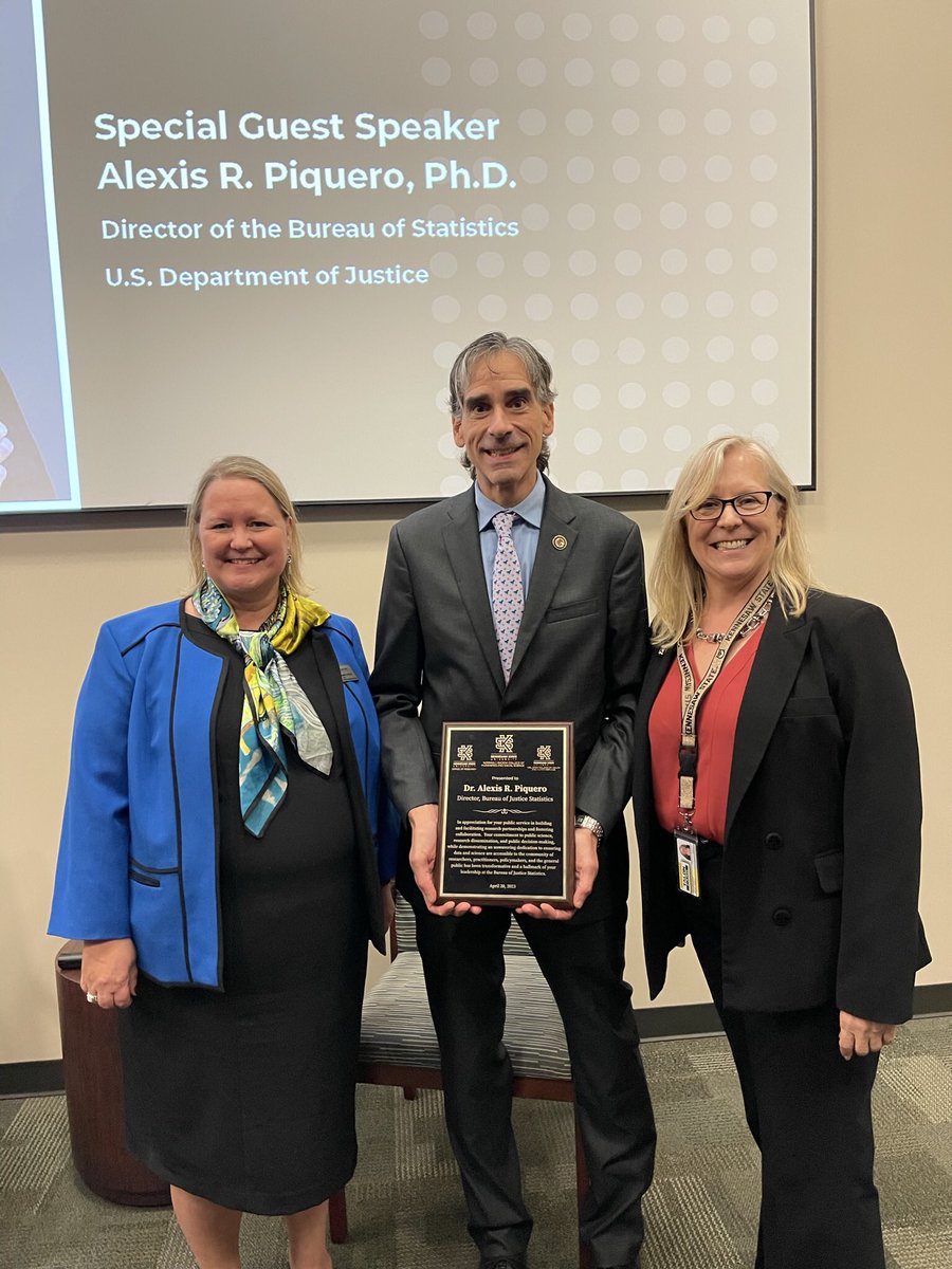 MHSwahn's tweet photo. A phenomenal session on #publicscience w/ Alexis Piquero, Director of @BJSgov. Tremendous opportunity to learn from a transformative leader committed to the best #data & #science. Thank you @katie_kaukinen @ksuchss for hosting! @wellstarcollege @kennesawstate #partnerships https://t.co/47bNCLwY0r
