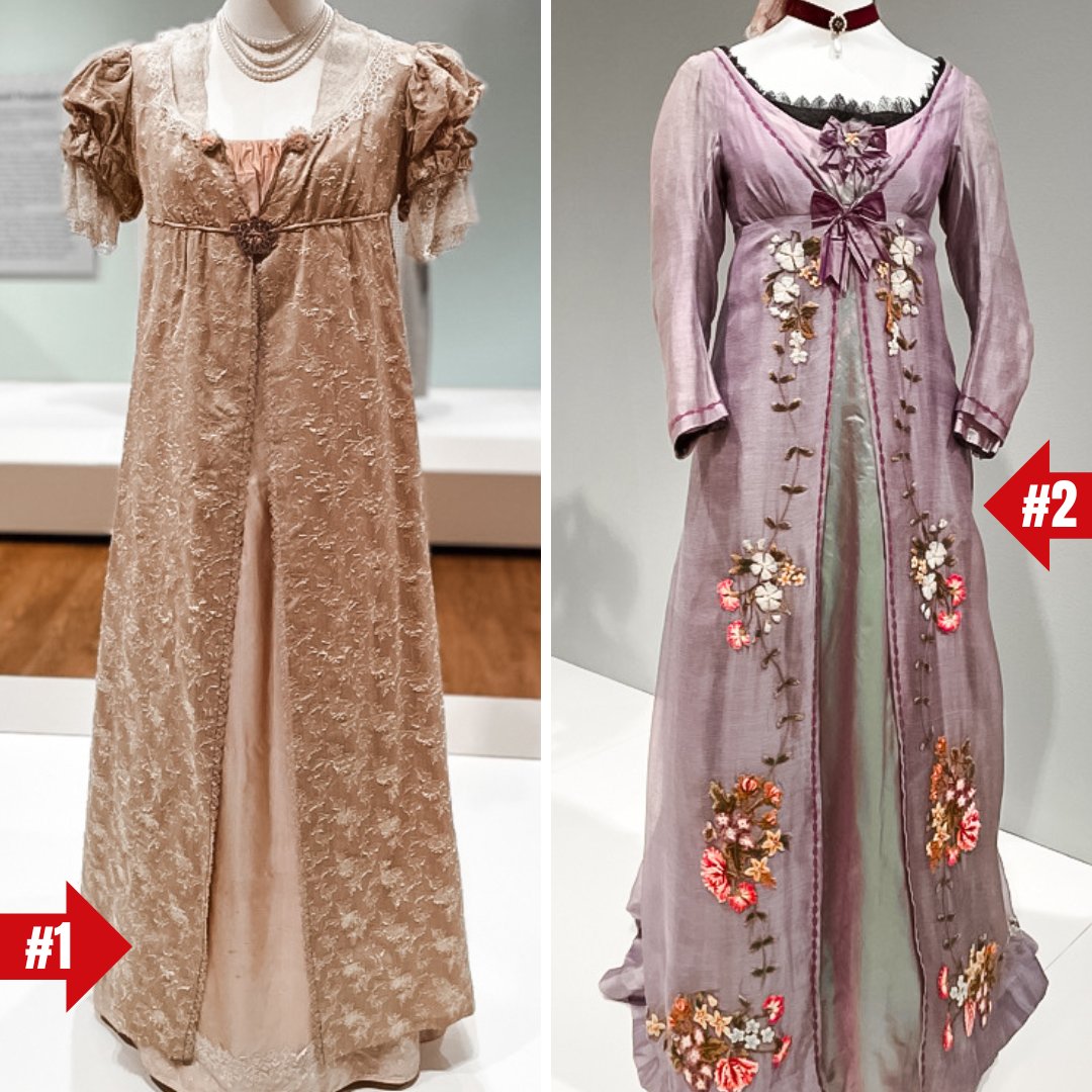 If you were to live in the Regency Era, which of these gowns would you choose?