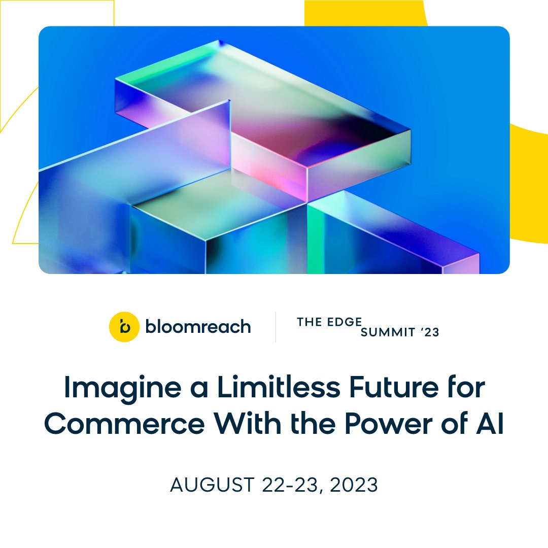 bloomreach_tm's tweet photo. We're on the edge of something big — the future of AI-powered #ecommerce. 🚀

The TDLR;? Two days of Thought-Provoking Conversation. Perspective shifting keynotes and sessions. Endless opportunities for growth. 👉 https://t.co/cSyJ9QTtAU https://t.co/rWYOsz93Ly