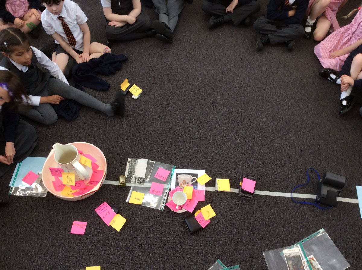 SPMVElm's tweet photo. 🔍The historians in Elm Class have been doing some super detective work today.  We have been on a special mission to sort out some interesting old objects.  What are they? What were they used for? How long ago were they made? 🔍 https://t.co/gEE7lvrKd2