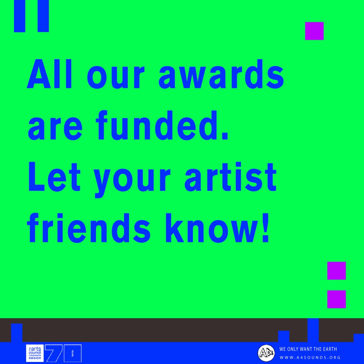a4sounds's tweet photo. We Only Want the Earth 2023 Award are now open!!
This year we are excited to announce that we are offering four funded awards!
Apply: https://t.co/gbnhn0fylS
Awards are in p/ship with @CreateIreland @FSArtistStudios @TENI_Tweets & @masi_asylum
Supported by @artscouncil_ie https://t.co/1mxZq6qdp9