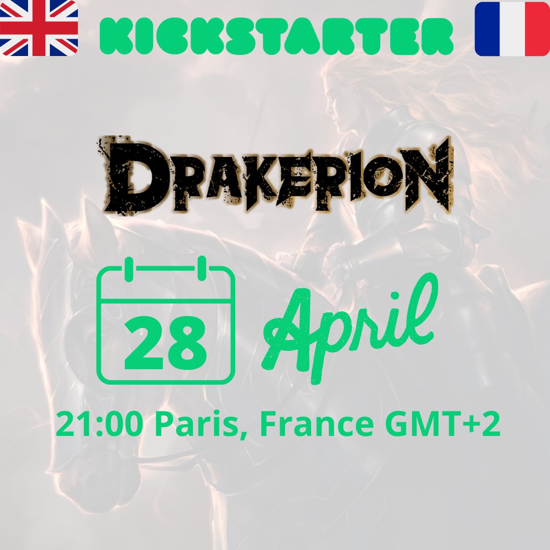 loremaster_game's tweet photo. Save the date !

https://t.co/MZANsKoN62

#ccg #tcg #cardgame #darkfantasy #Kickstarter #drakerion #dwarf #fantasyart #fantasyartwork #fantasyartist #collectible #boardgame #crowfunding #foil #foilcards #wasteland #elf #mage #golem https://t.co/AxOzFAPXyX