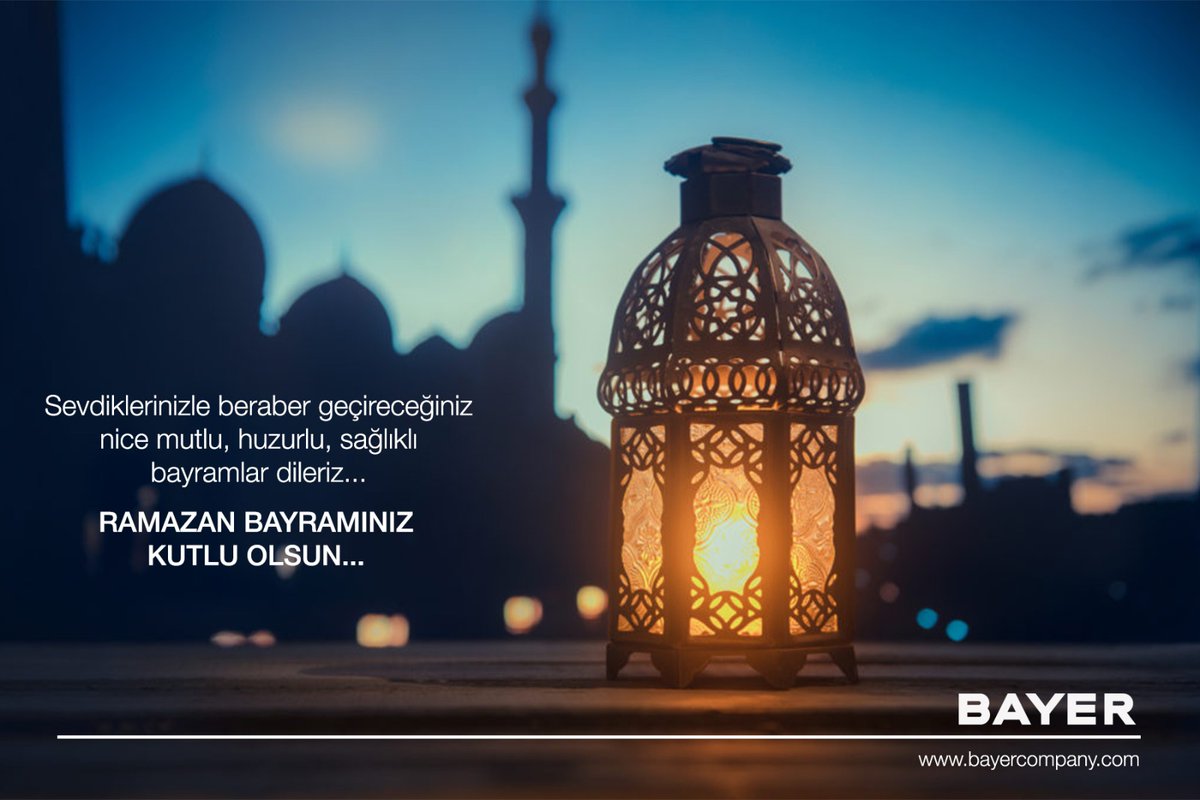 Bayer_Water's tweet photo. Sevdiklerinizle beraber geçireceğiniz nice mutlu, huzurlu, sağlıklı bayramlar dileriz...
Ramazan Bayramınız Kutlu Olsun!..

#bayer #bayerwatersolutions #bayerdesignsolutions #bayercompany #RamazanBayramı https://t.co/dHIq72DSfB