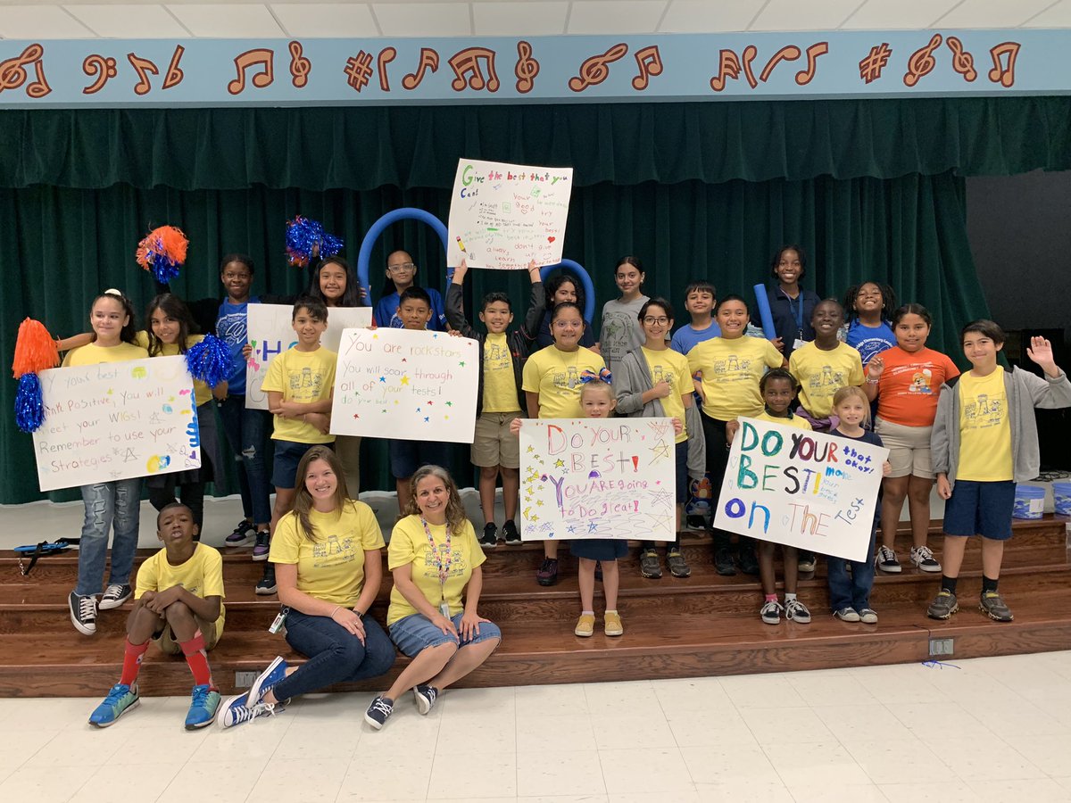 Mrs_Eble's tweet photo. Our @hceotters Mini-Lighthouse did an amazing job putting on our second State Testing Pep Rally! Shout out to 3rd grade and @MissHayesHCE for winning the toilet paper mummy game! Also shout out to @IvetteFkinder for being a great Co-facilitator. https://t.co/1vNClw223W
