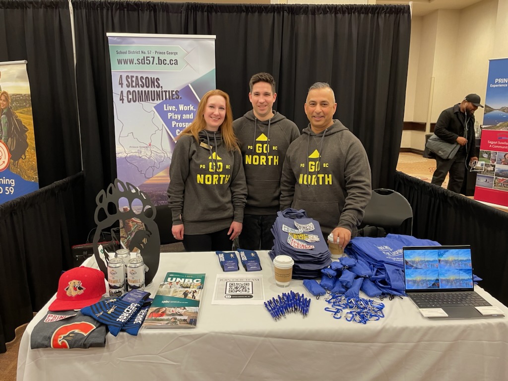 Come check out our booth and find out more about careers in Northern BC.  <a href="/Apply2Ed/">ApplyToEducation</a> at Ed Talent 2023 - <a href="/CityofPG/">City of Prince George</a>