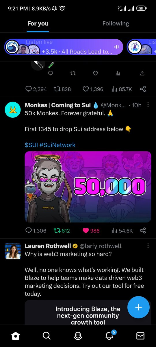 khateebcrypto's tweet photo. @Monkes_NFT On time ..🥳🎉🥳 Am at 1,307 

0x5b232fec27aa93150fb2cf3071952745a00e1e187e1c27f12a2021548add927b https://t.co/D8AnCIJgvJ